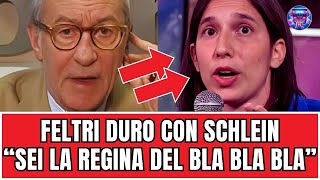 Feltri Duro scontro con Schlein sei la regina del bla bla bla [upl. by Soloma]