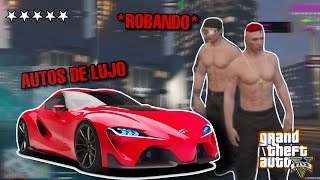 ROBANDO AUTOS DE LUJO 🚘 en GTA V ROLEPLAY [upl. by Claudette160]