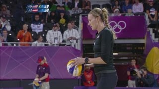 Womens Beach Volleyball Preliminary Round  USA v AUT  London 2012 Olympics [upl. by Bobina336]