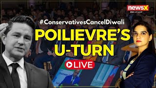 LIVE  Canadas LOP Cancels Diwali Events  Poilievre Sold Out To Khalistanis  NewsX [upl. by Jehovah]