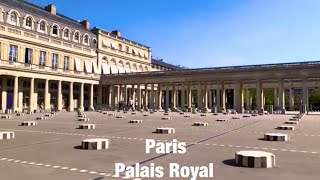 Paris city walks Palais Royal Paris France 4K [upl. by Nwahsir]