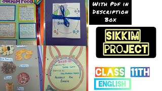 sikkim project of english class 11th CBSE [upl. by Kenon]