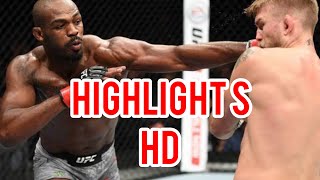 Jon Jones vs Alexander Gustafson highlights HD [upl. by Dagall]