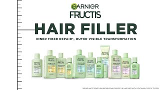 Garnier Fructis Hair Filler for Inner Repair Outer Transformation [upl. by Ialda]