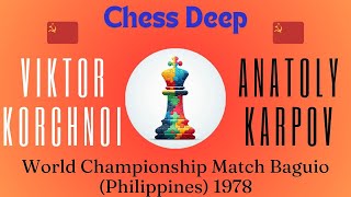 Viktor Korchnoi vs Anatoly Karpov World Championship Match Baguio Philippines 1978 [upl. by Ellinet]