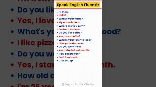 Basic English Conversation Practice  Easy Daily Dialogues for Beginners  Speak English Fluently [upl. by Lladnik899]