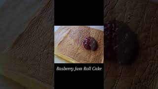 Raspberry Jam Roll Cake cakerecipe rollcake bakery homebakery bakingrecipes cake cakedesign [upl. by Nelhsa]