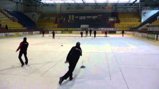 Eisstock EM 2015 Herren 1 Qualifikation Finale GER  AUT [upl. by Esch]