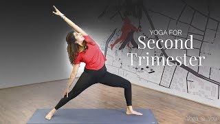 Yoga For Second Trimester  Prenatal Yoga  Pregnancy Yoga  Pregnancy Exercises  VentunoYoga [upl. by Hirz]