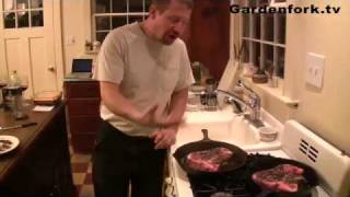 How to cook Steak Au Poivre  Peppercorn Steak Recipe on Gardenfork [upl. by Nagap]