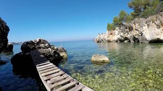 Secluded beach Lassi Argostoli Kefalonia Greece [upl. by Kooima770]