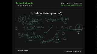 Intro to Logic  Rule of Assumption amp Modus Ponens [upl. by Arlynne]