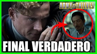 Ejército de Ladrones  FINAL EXPLICADO 😲Cosas Que NO VISTE de Army of Thieves de Zack Snyder 🤔 😨 [upl. by Aridan]