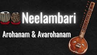 Neelambari Raga Arohanam amp Avarohanam isai carnaticmusic raga neelambari [upl. by Wiener]