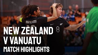 New Zealand vs Vanuatu  OFC Futsal Nations Cup  1 October 2023 [upl. by Kort]