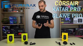 Corsair Katar ProWireless és Glaive RGB Pro bemutató  Foramax Computers  Corsair [upl. by Nelram]