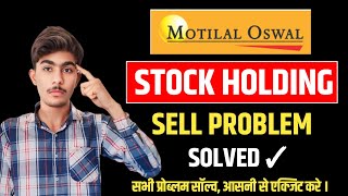 How To Sell Shares In Motilal Oswal  MO Invester App 2024 [upl. by Eneleoj853]