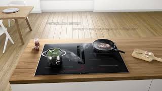 Bosch 2in1 Cooktop with Integrated Ventilation [upl. by Anrahs]