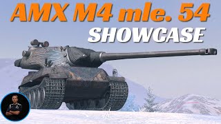 AMX M4 mle 54 SHOWCASE  WoT Blitz [upl. by Aratak]