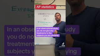 Observational vs Experimental Studies apstatistics apstats [upl. by Aihsele197]