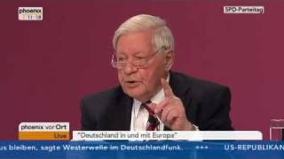 Helmut Schmidt 2011 SPDParteitag in Berlin [upl. by Ibrahim139]