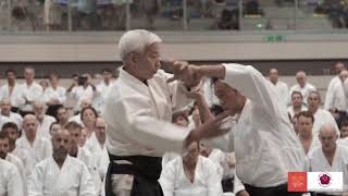 Moriteru Ueshiba Aikido Doshu 50 Aniversario de la introducción de Aikido en España por Y Kitaura [upl. by Tiena804]