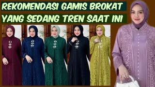 model gamis brokat modern 2024 terbaru abaya muslimah spesial lebaran trend busana viral 2024 2025 [upl. by Cliff]