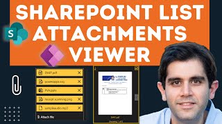 Display SharePoint List Attachments in Power Apps  Viewer Component [upl. by Elrem900]