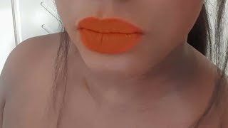 Orange lipstick on dark skin Sephora 18 [upl. by Anomer]