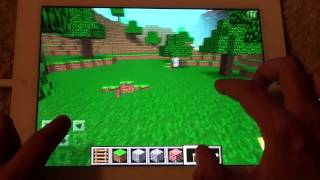 Minecraft  Pocket Edition  gameplay iPad [upl. by Teri]