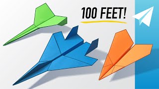 How to Make 3 EASY Paper Airplanes that Fly Far — Best Planes in the World — Dagger F15 Arrowhead [upl. by Yaras76]