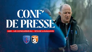 Conférence de presse J26  US Concarneau – Stade Lavallois [upl. by Yracaz]