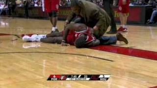 Greg Oden Injury [upl. by Ertnod]