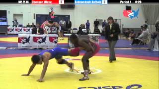 55 KG Consolation QF  Obenson Blanc TMWC vs Sodnomdash Batbold MGL [upl. by Hyland]