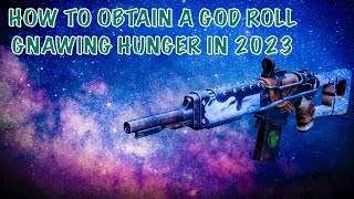 HOW TO OBTAIN A GOD ROLL GNAWING HUNGER IN 2023 DESTINY 2 destiny2 destiny d2 seasonofthedeep [upl. by Airemat]