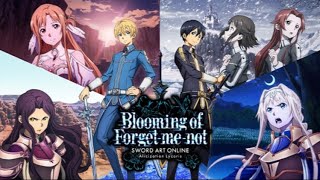 SWORD ART ONLINE Alicization Lycoris Blooming of Forget me not DLC Full Walthrough [upl. by Gromme]