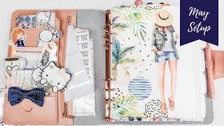 Beautiful Kikki K A5 Rings Setup For May 2020  Spring Planner Flipthrough [upl. by Gerome]