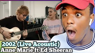 AnneMarie amp Ed Sheeran  2002 official acoustic cover  First Time Reaction [upl. by Desdamona]