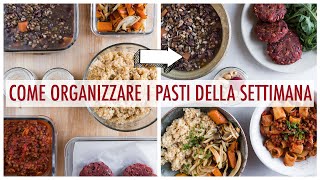 COME ORGANIZZARE I PASTI DELLA SETTIMANA  La tecnica per MANGIARE SANO per chi non ha tempo [upl. by Sucramat631]