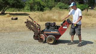 Lot 102  Ditch Witch 1010 WalkBehind Trencher [upl. by Cornel188]