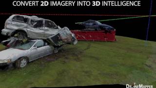 DroneMapper Photogrammetry 2D to 3D [upl. by Eimmit]