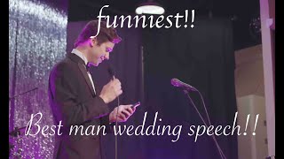 Funniest best man speech Poem [upl. by Eirojam145]