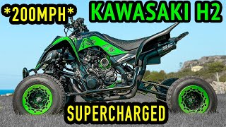 YAMAHA RAPTOR H2 SWAP HYPERQUAD 060 1s  🤯 [upl. by Ahsaetan]