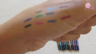 Flormar Review  waterproof eyeliner pencil swatches on my hand [upl. by Ahsenar]