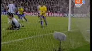 ARGENTINA VS BRAZIL 13 06092009 SOUTH AFRICA WORLD CUP goals [upl. by Rimola479]