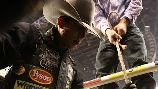 WRECK JB Mauney lands hard off Western Hauler PBR [upl. by Dryfoos]