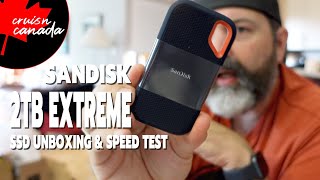 SanDisk 2TB Extreme Portable SSD v2 Unboxing amp SpeedTest  Does it Get 1050MBs [upl. by Benedic]