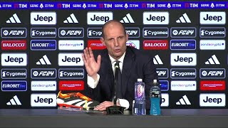 JUVE  UDINESE 01 Allegri quotsperavamo di restare attaccati allInterquot Conferenza stampa [upl. by Enriqueta578]