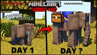 I Survived As A ELEPHANT In JUNGLE SAFARI WORLD in Minecraft EP23  MINECRAFT हिंदी [upl. by Vevine]