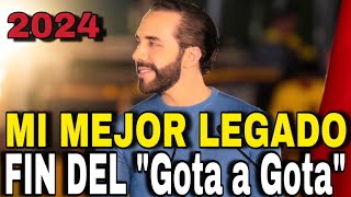 quotGota a Gotaquot el NEGOCIO MÁS LUCRATIVO Cómo Nayib Bukele Lo ERRADICÓ EN EL SALVADOR MI MAYOR LEGADO [upl. by Yeldar667]